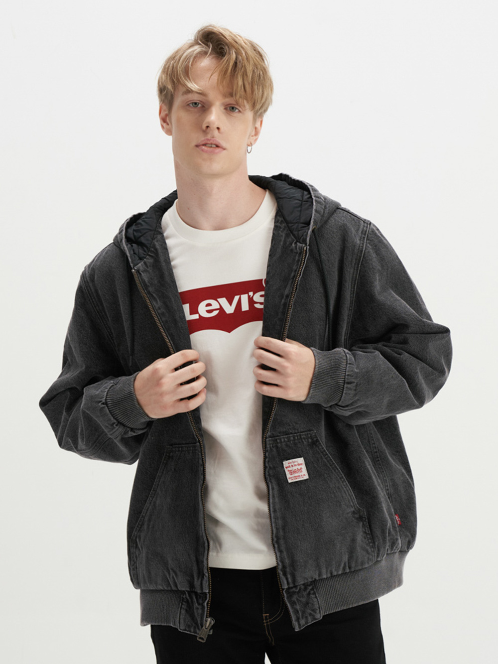 Levi’s® 男款 連帽鋪棉Workwear外套 熱賣單品