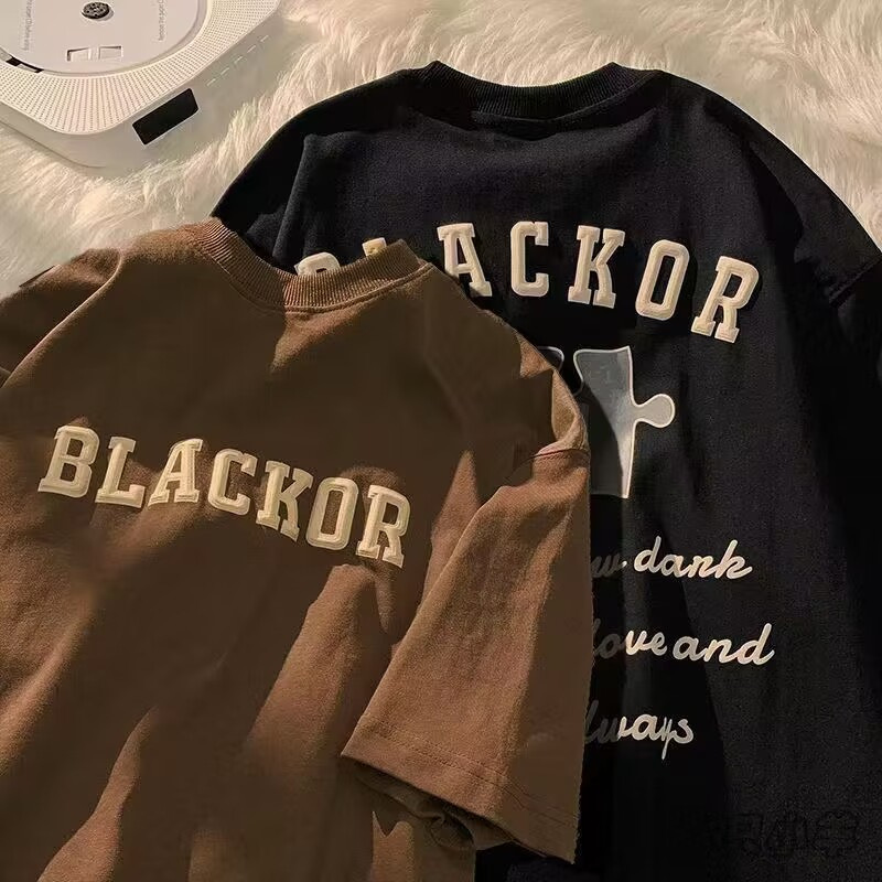 BLACKOR古著風短T_0