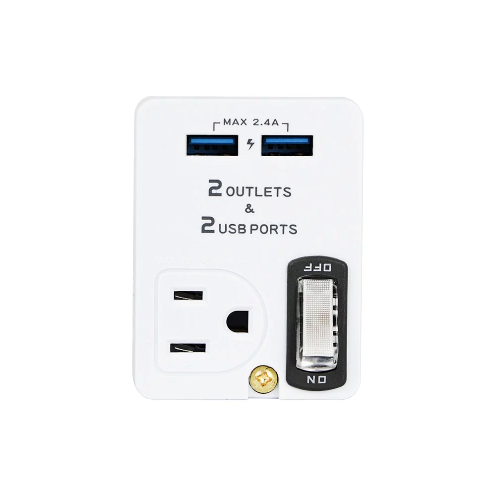 【KINYO】雙USB+2插節能分接插座 (UR-0565)_0