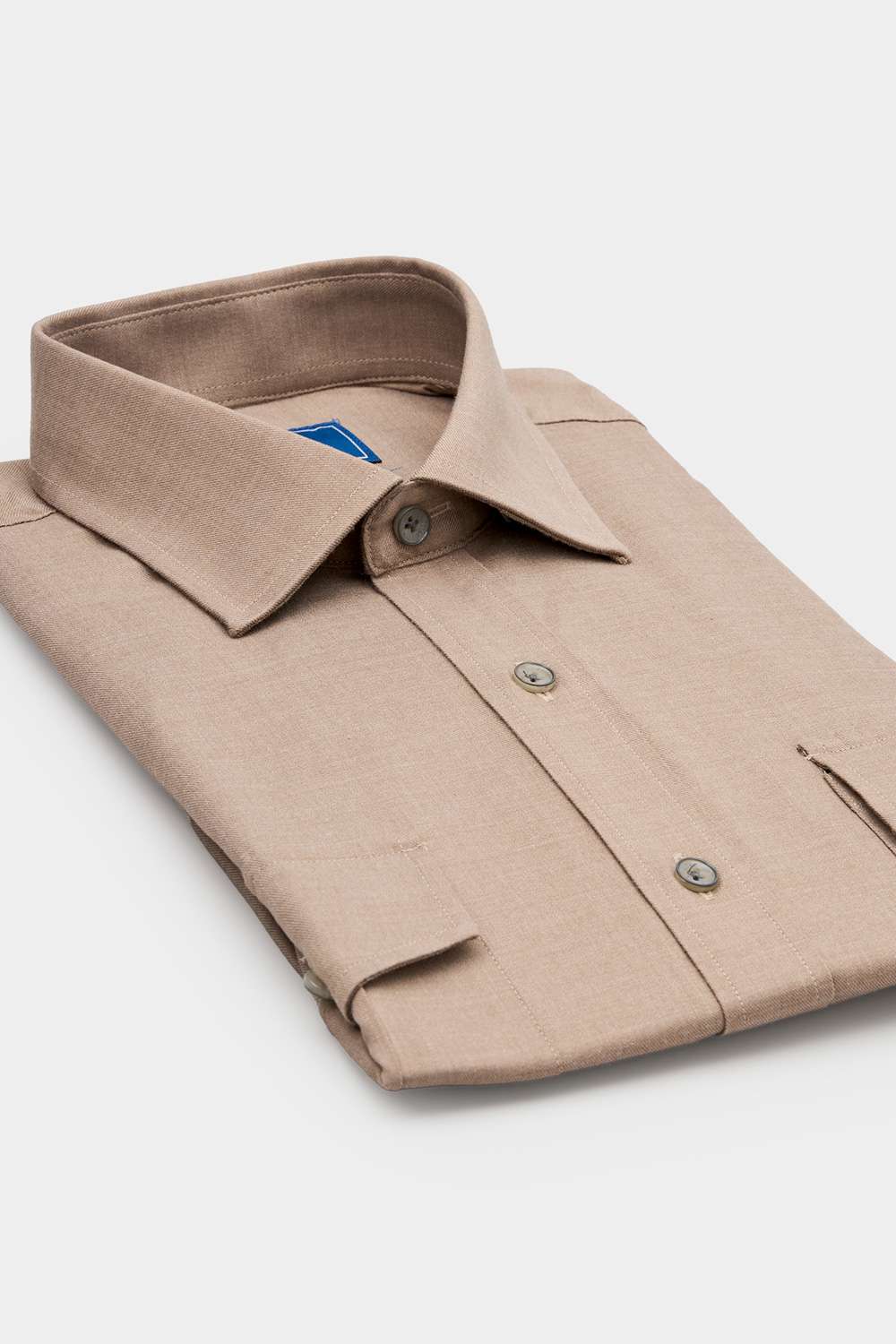 SST&C Khaki Double Pocket Standard Fit Shirt | 00062408001_8