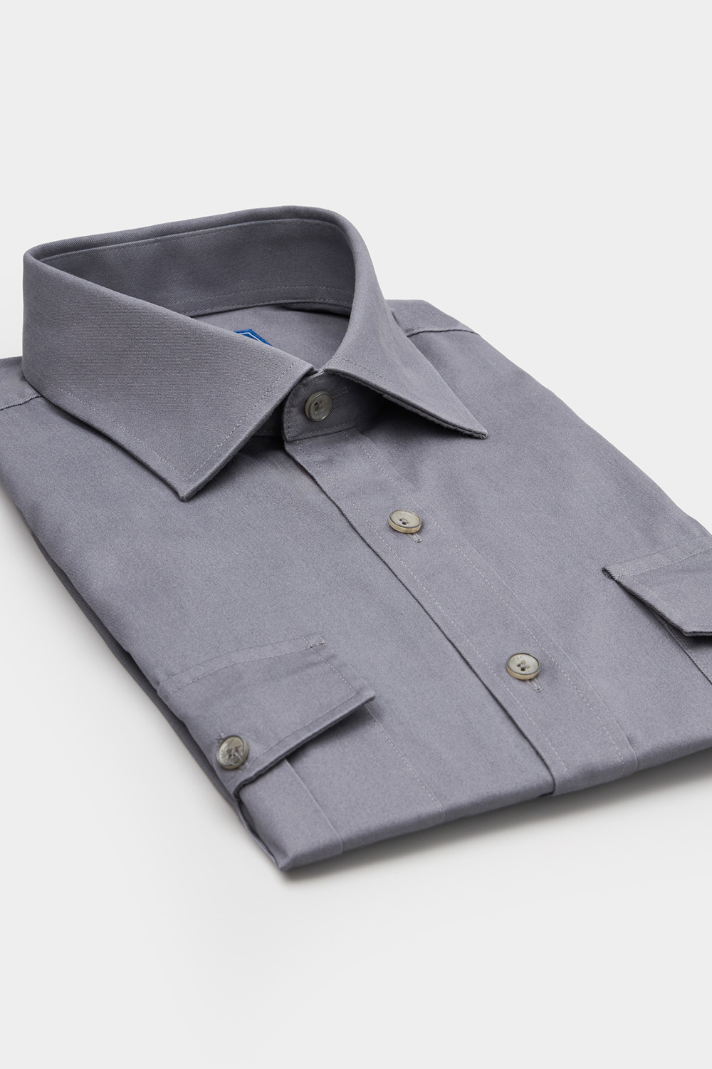 SST&C Gray Double Pocket Standard Fit Shirt | 00062408002_6