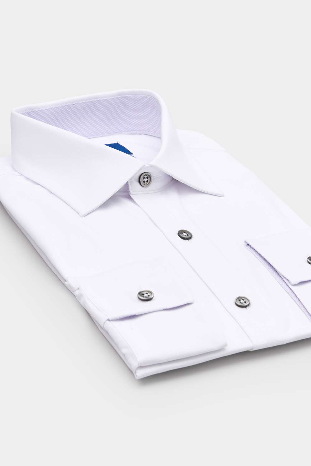 SST&C White Textured Standard Fit Shirt | 00062408005_6