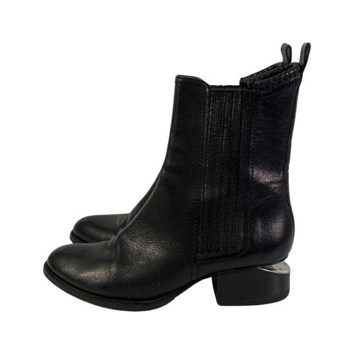 【桃園家樂福經國店】Alexander Wang/側邊鬆緊靴/39/