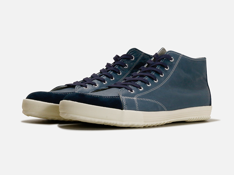 【SPINGLE】油蠟皮革·中筒手工休閒鞋_SPM-356 -Navy-WOMEN