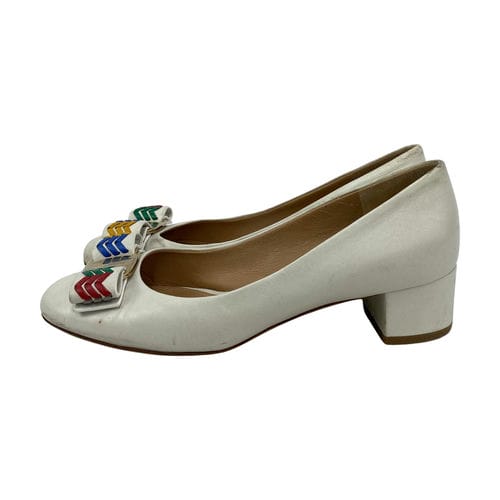 【南港店】Salvatore Ferragamo/淺口皮鞋/US51/2/10807