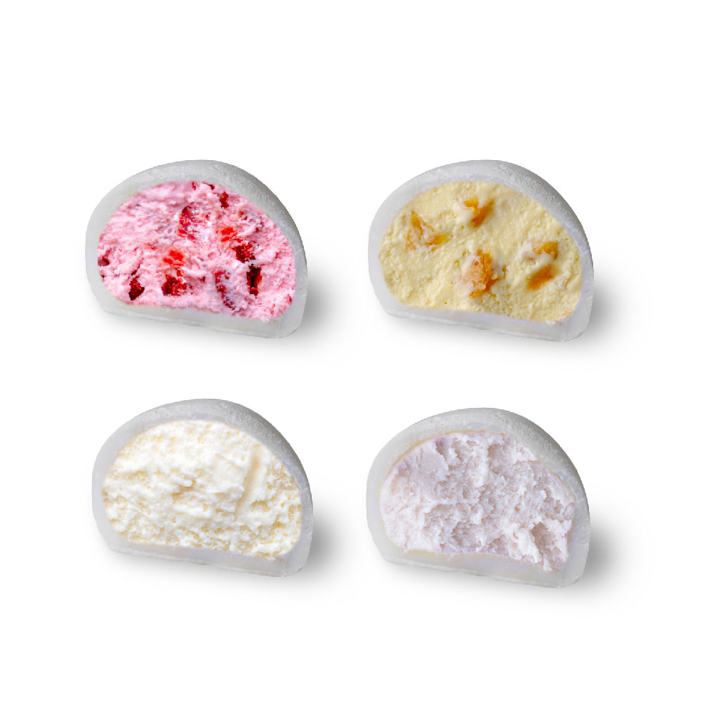 【果貿吳媽家】🍡甜蜜上市 熱銷破千組🍡冰Q大福組 / 1盒6入✨4種香、甜、濃、綿口味冰淇淋大福✨天然水果製作高達60%果肉比例🎉外皮有如蕨餅口感、內餡充滿果香💗💗_1