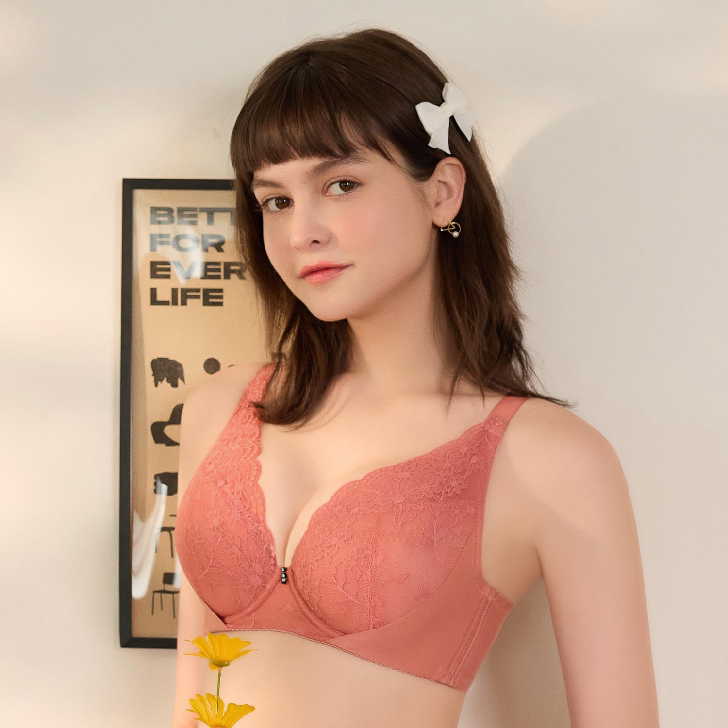 [Miss Audrey]棉花糖女孩包覆集中顯瘦CDEF85~100大尺碼內衣-氣色磚紅_1