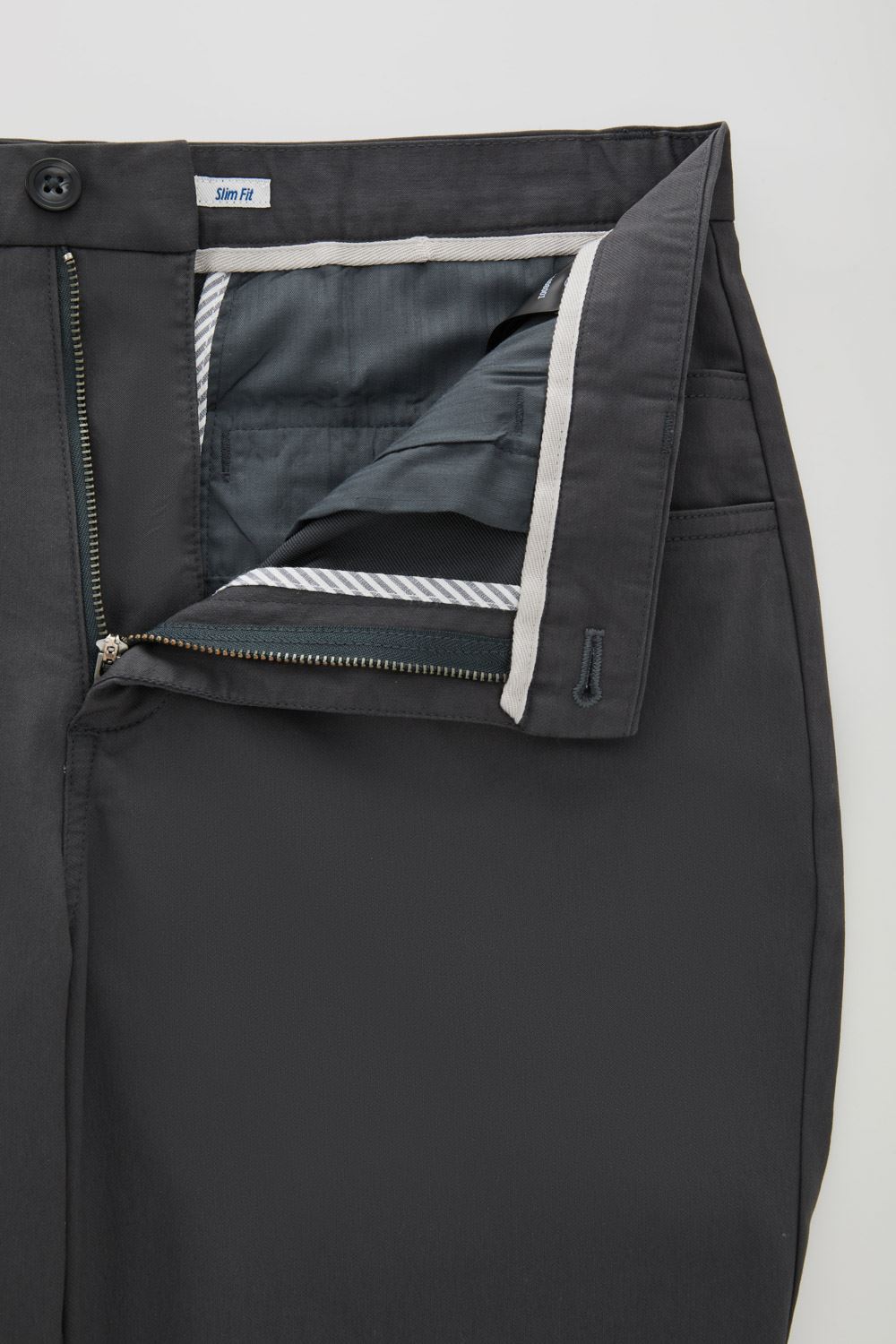 SST&C Dark Gray Slim Fit Elastic Casual Trousers | 00162408001_8