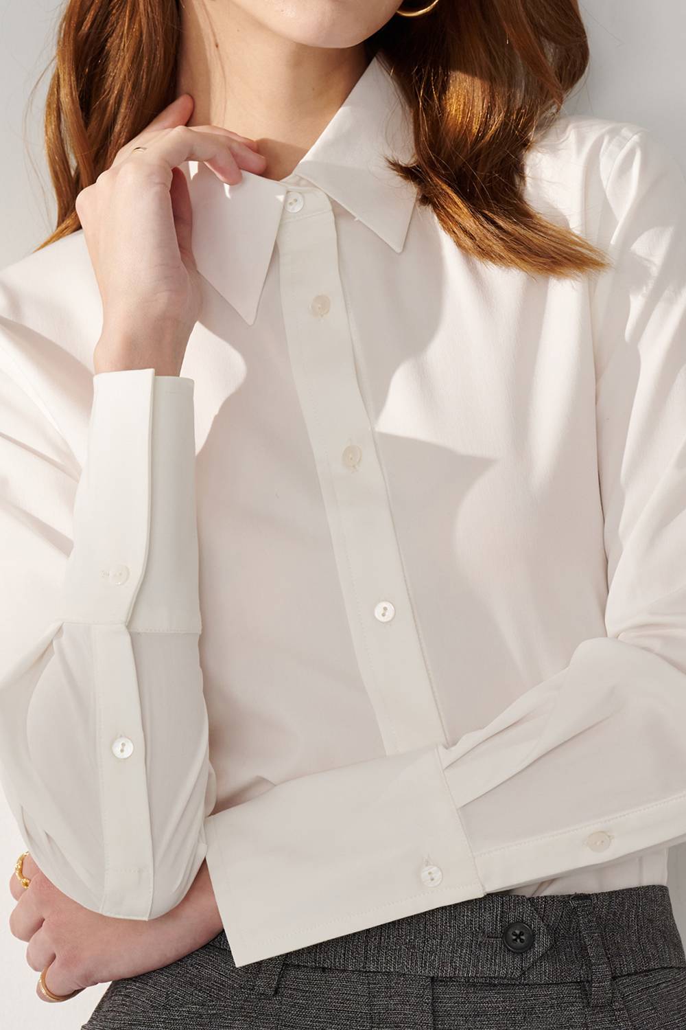 SST&C White Fitted Shirt | 01062408001_5