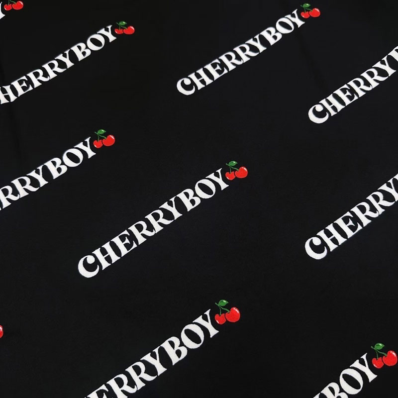 CHERRYBOY CB24010-BK FULL PATTERN SHIRTS 滿版櫻桃 短袖襯衫 (黑色)_4