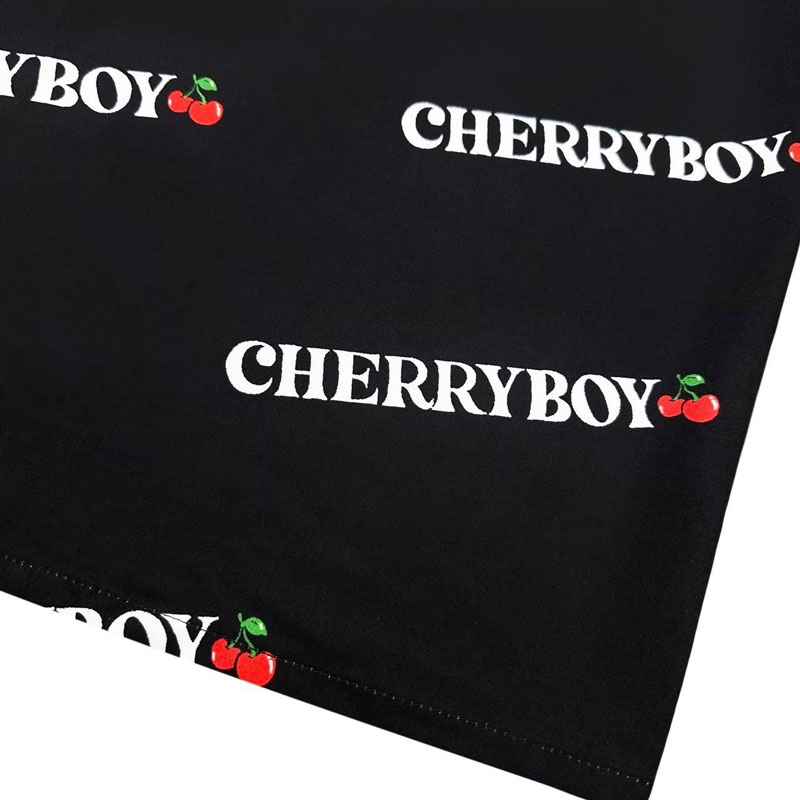 CHERRYBOY CB24010-BK FULL PATTERN SHIRTS 滿版櫻桃 短袖襯衫 (黑色)_6