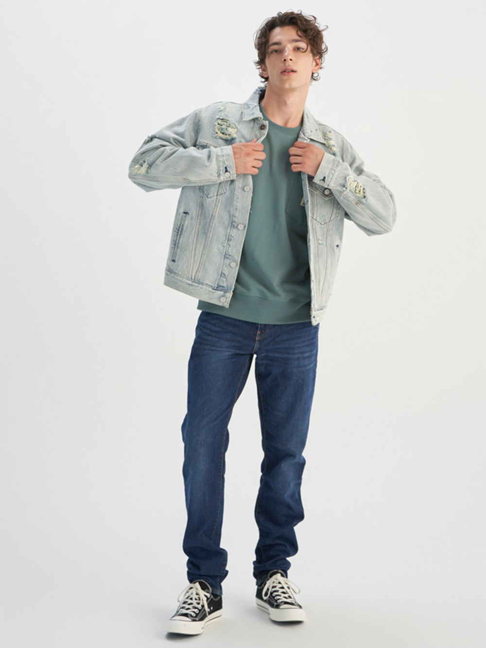 Levi’s® 502™ 男款 中腰牛仔褲 舒適錐型 丹寧褲 熱賣單品