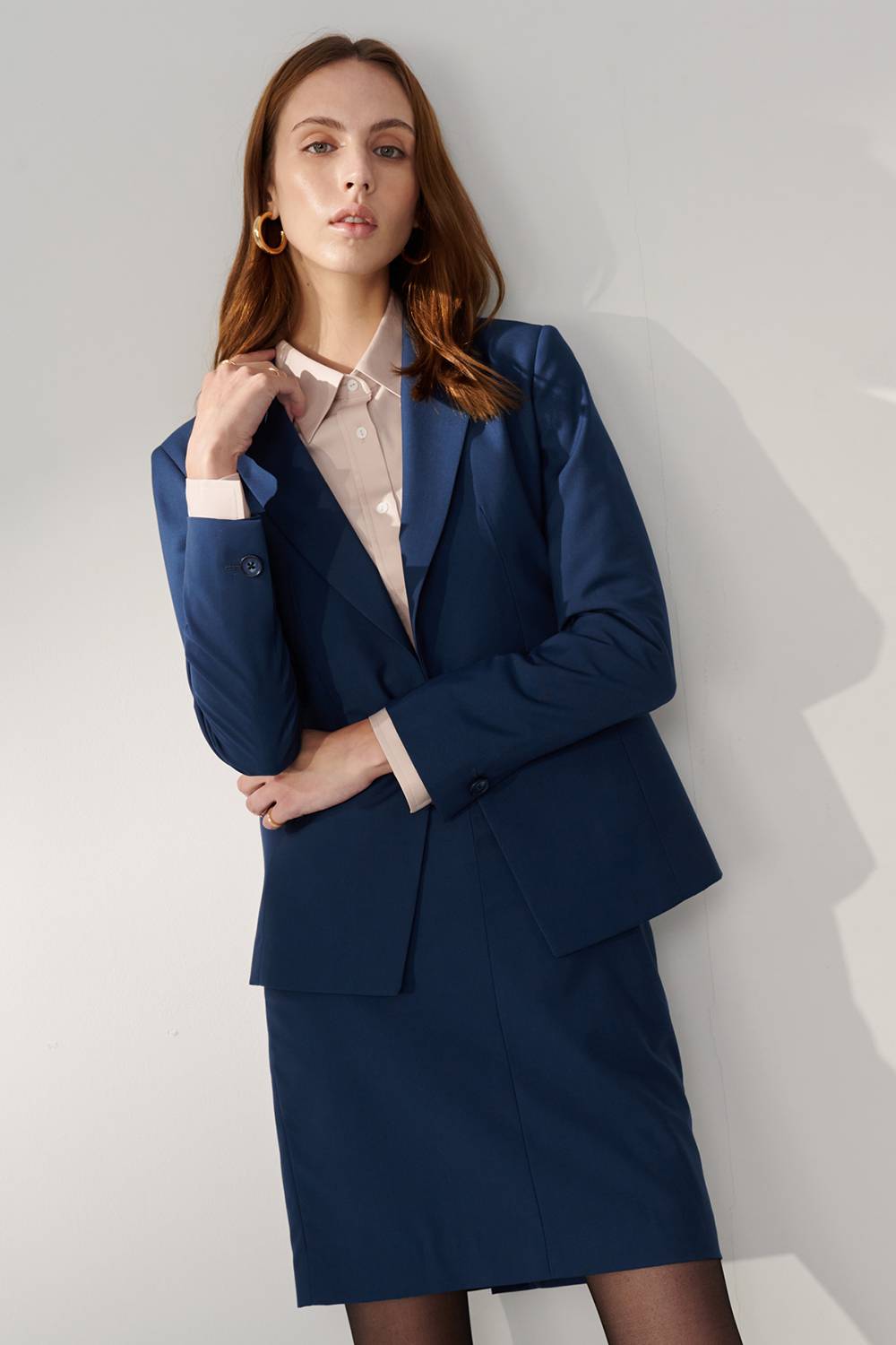 SST&C Prussian Blue Skirt | 01042408003_1