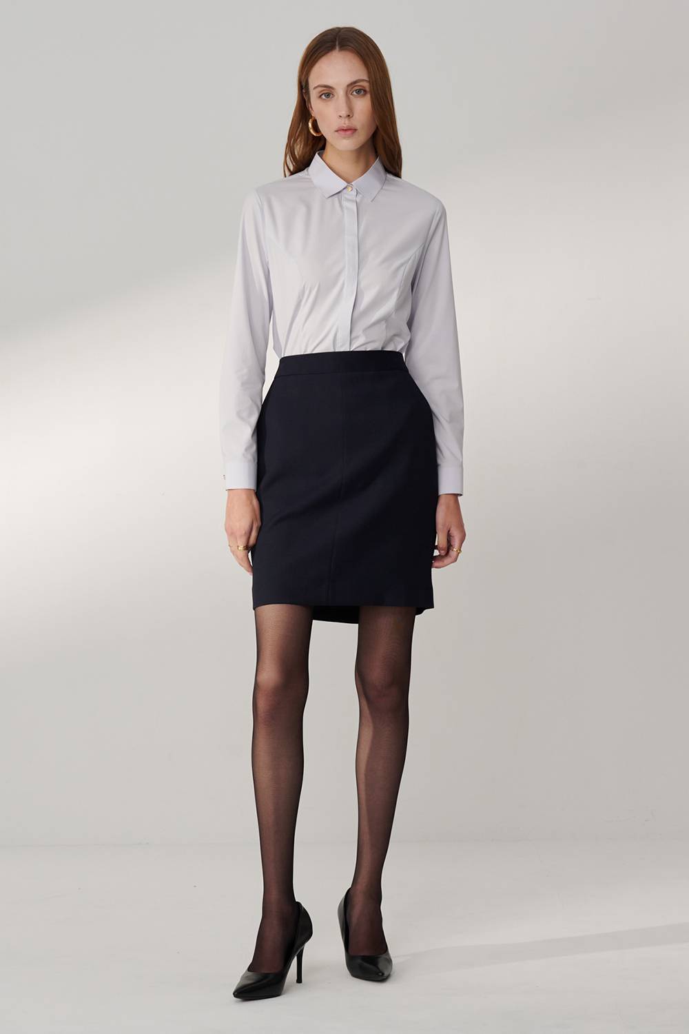SST&C Navy Blue Skirt | 01042408004_4