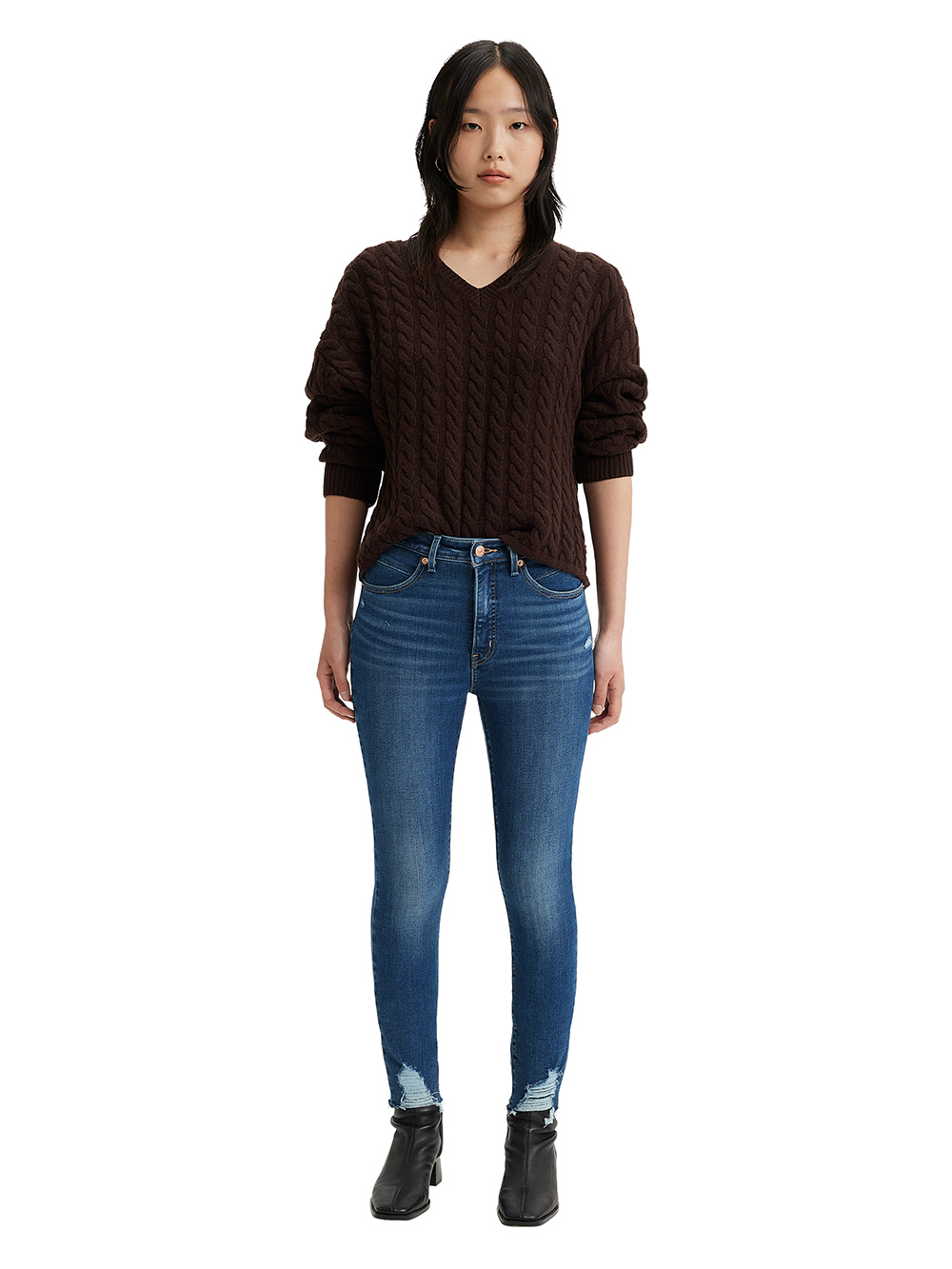 Levi’s® REVEL女款高腰緊身提臀牛仔褲 / 超彈力塑形布料 熱賣單品