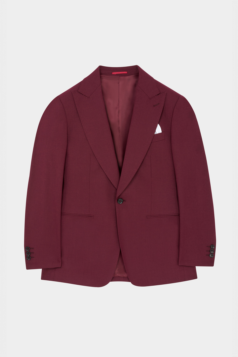 SST&C Classic Burgundy Evening Slim Fit Suit Jacket | 00012408008_7