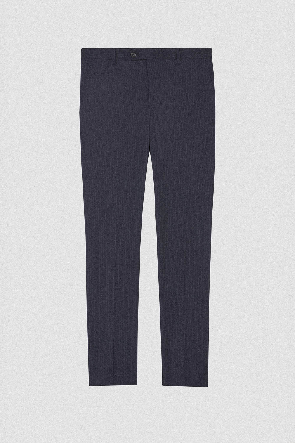 SST&C Classic Navy Blue Straight Stripe Tailored Suit Trousers | 00022408003_7