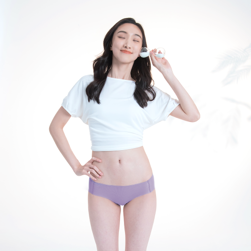 Pure5.5-低腰無痕三角褲-薰衣紫_0