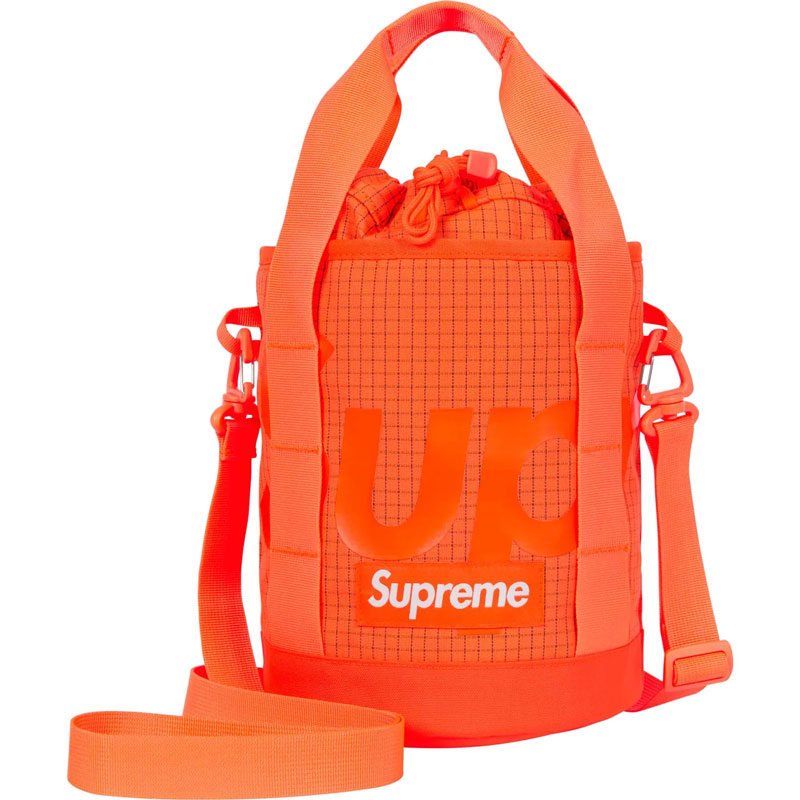SUPREME 24SS CINCH BAG 3M反光 CORDURA抗撕裂尼龍 兩用 手提束口袋 側背包 (橘色)_0