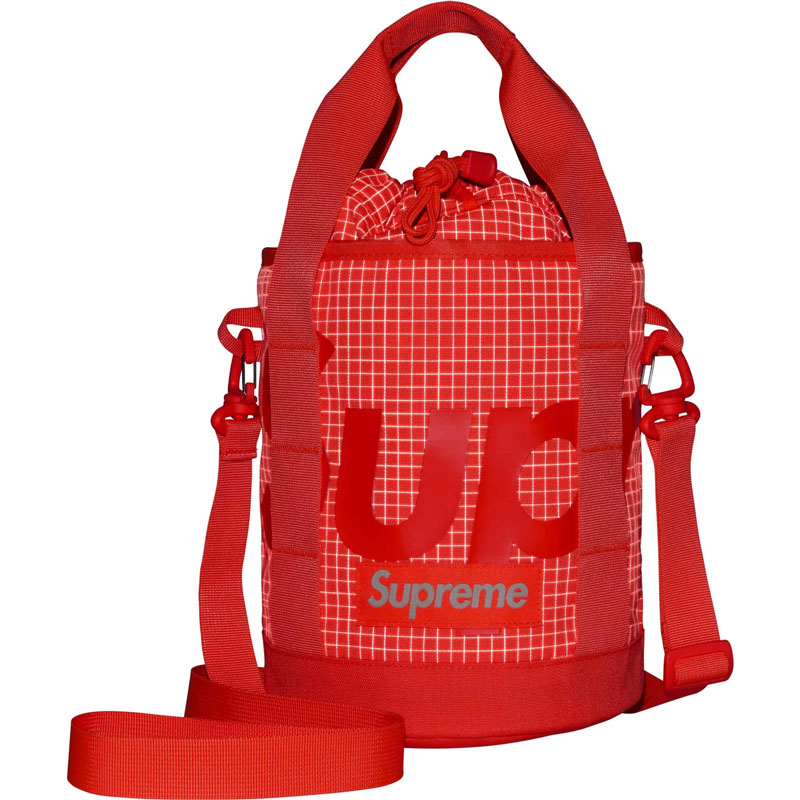 SUPREME 24SS CINCH BAG 3M反光 CORDURA抗撕裂尼龍 兩用 手提束口袋 側背包 (橘色)_1