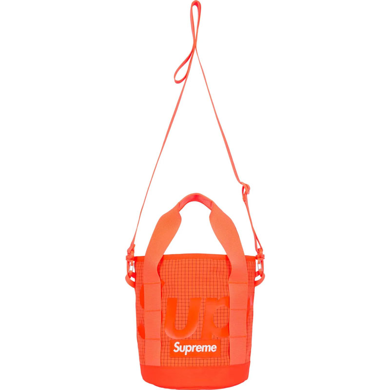 SUPREME 24SS CINCH BAG 3M反光 CORDURA抗撕裂尼龍 兩用 手提束口袋 側背包 (橘色)_3