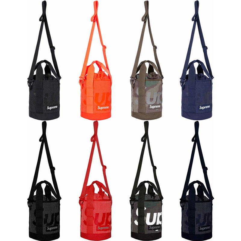 SUPREME 24SS CINCH BAG 3M反光 CORDURA抗撕裂尼龍 兩用 手提束口袋 側背包 (橘色)_4