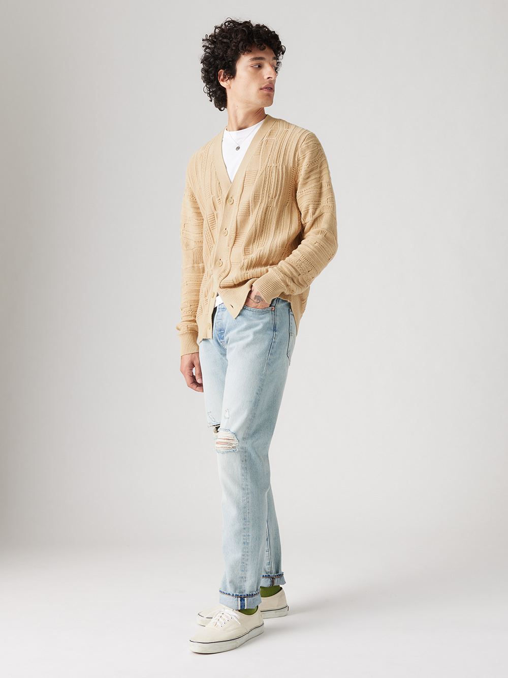 Levi’s® 501®ST 男款合身錐形牛仔褲 人氣新品_0