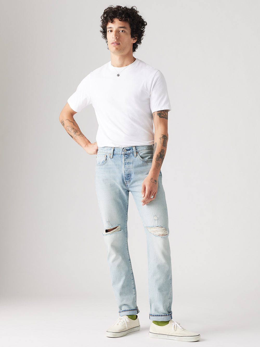 Levi’s® 501®ST 男款合身錐形牛仔褲 人氣新品_3
