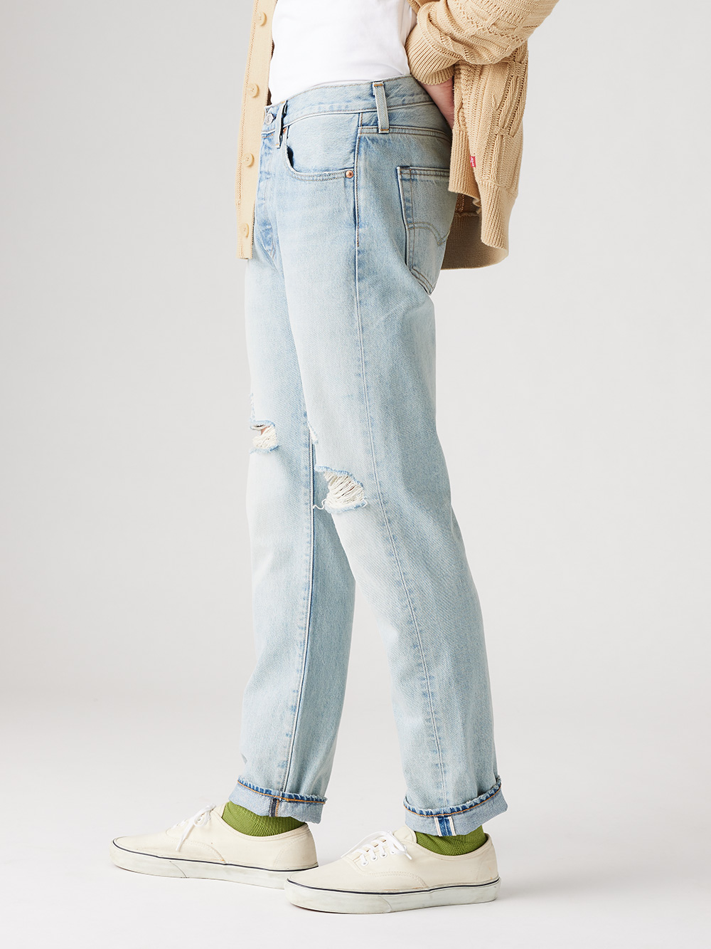 Levi’s® 501®ST 男款合身錐形牛仔褲 人氣新品_4