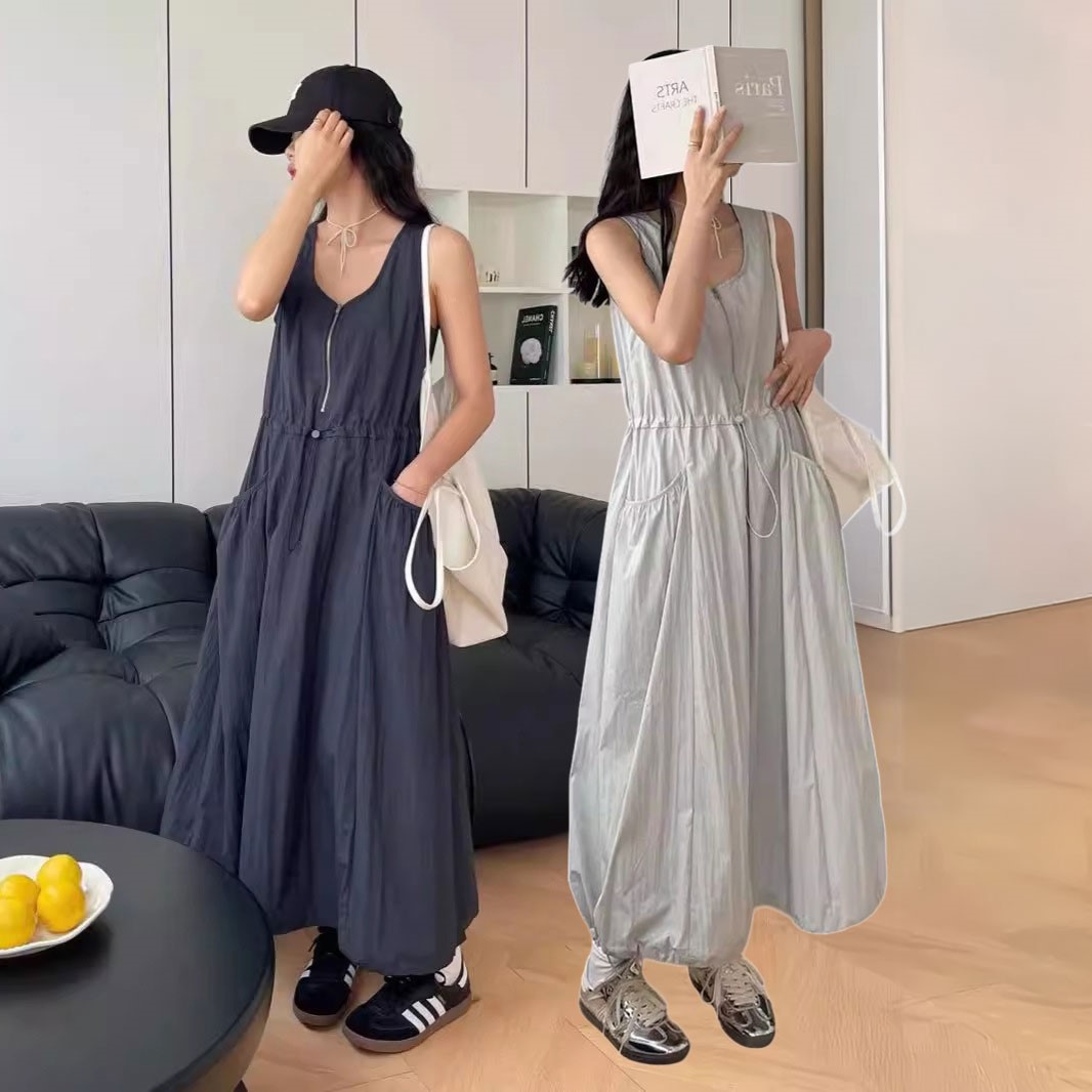 高街速幹工裝背心連身裙【014461BAAC】_0