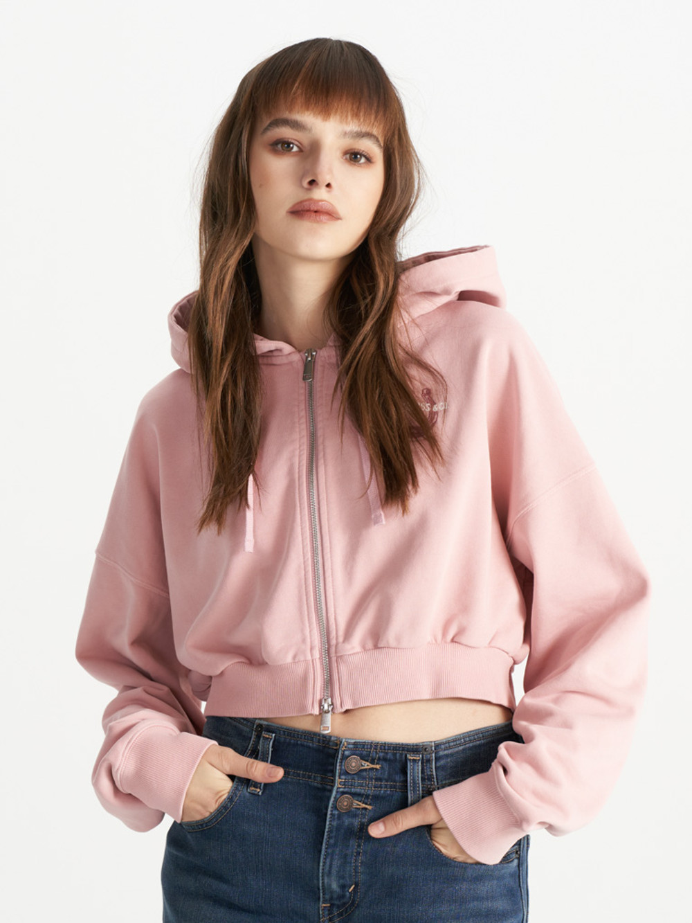 Levi's® 女款 短版外套 胸口印花  舒適外套 人氣新品