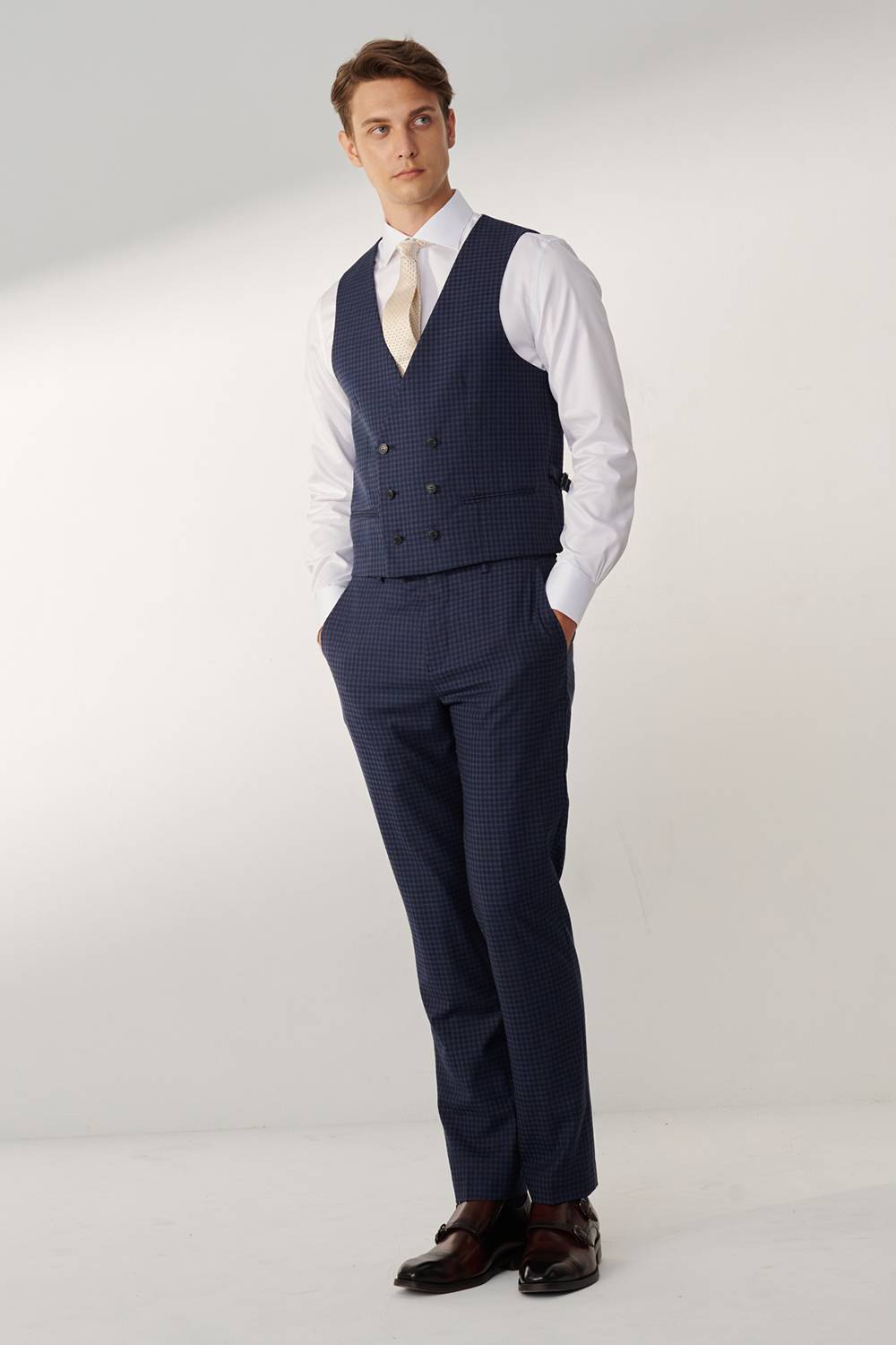 SST&C #Milan Series  White Plain Slim Fit Shirt | 00062409005_4
