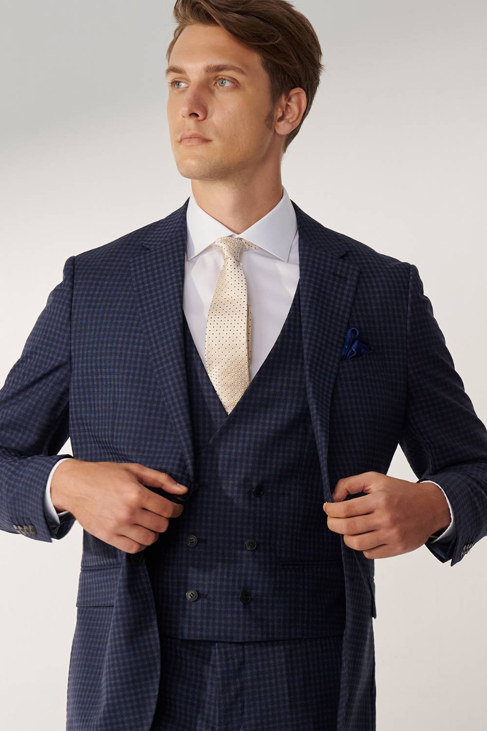 SST&C #Milan Series  White Plain Slim Fit Shirt | 00062409005_6