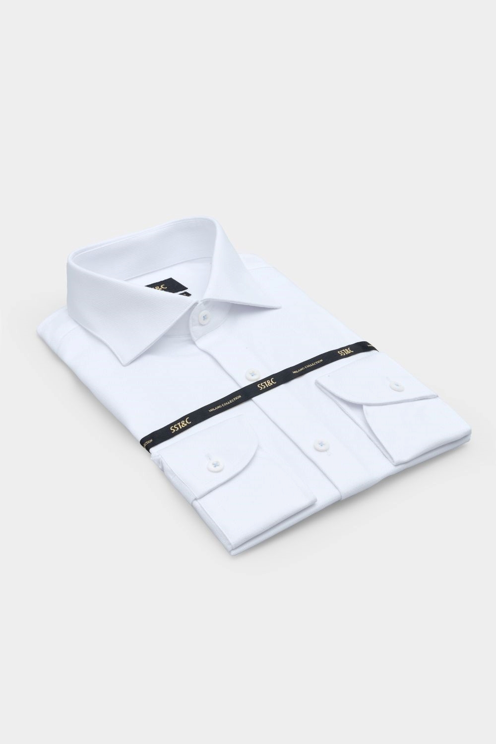 SST&C#米蘭系列 白色紋理修身版襯衫｜00062409006 (Outlet)_5