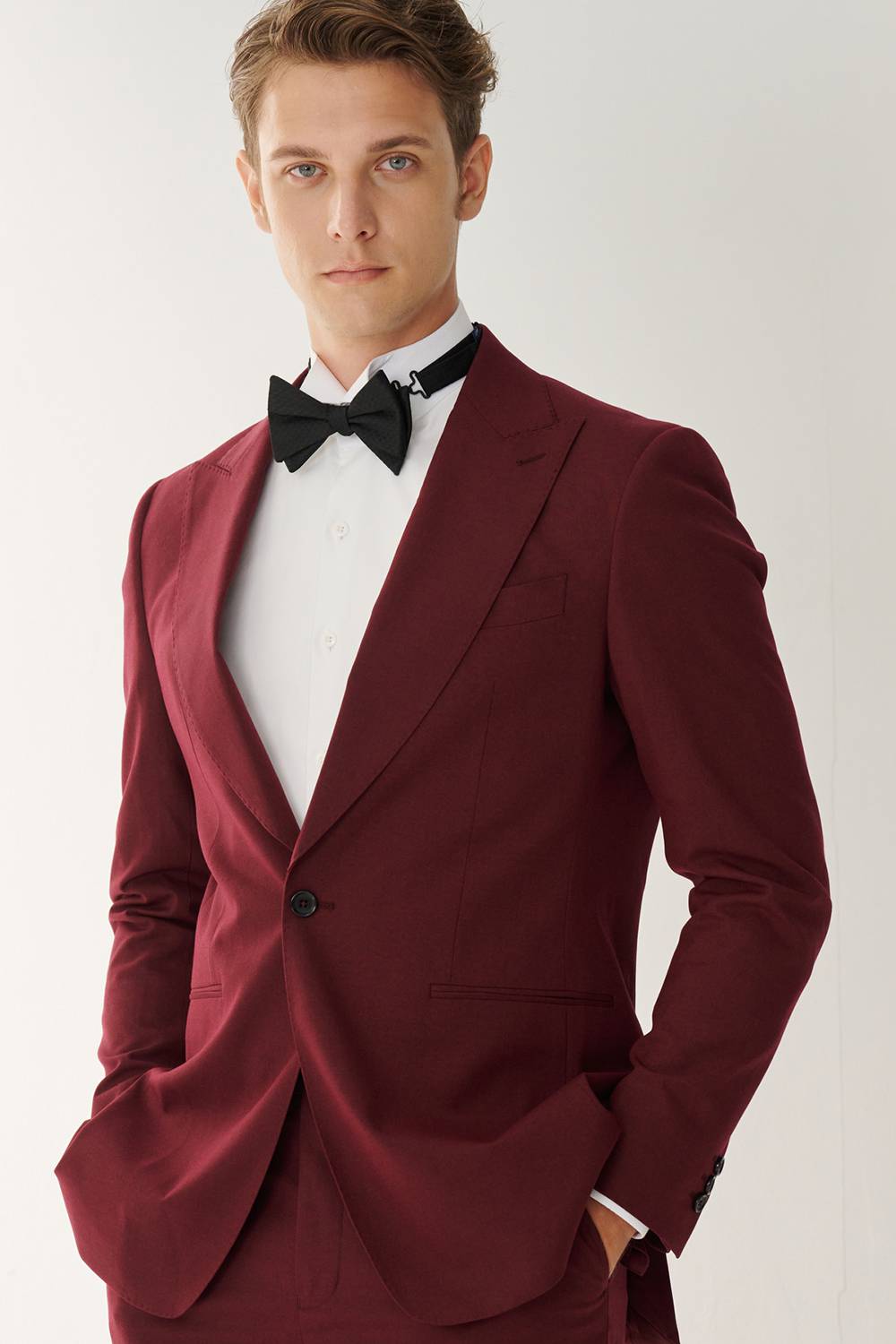 SST&C #Milan Series  White Patchwork Dress Style Slim Fit Shirt | 00062409010_4
