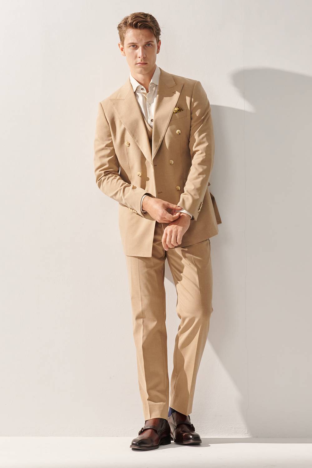 SST&C Khaki Slim Fit Shirt | 00062409019_4