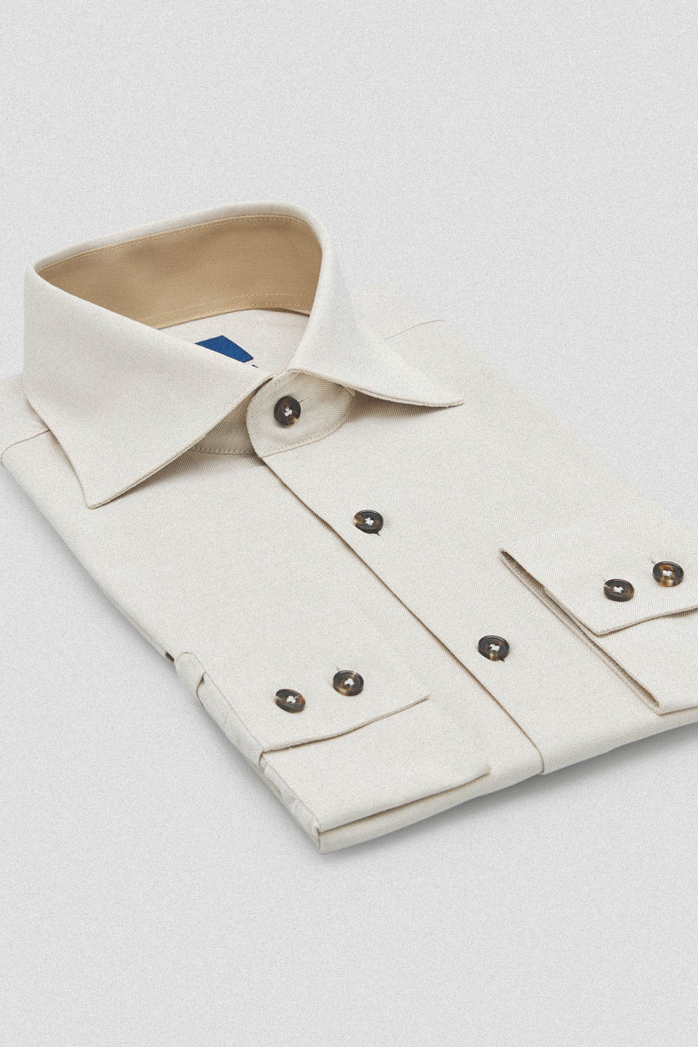 SST&C Khaki Slim Fit Shirt | 00062409019_8