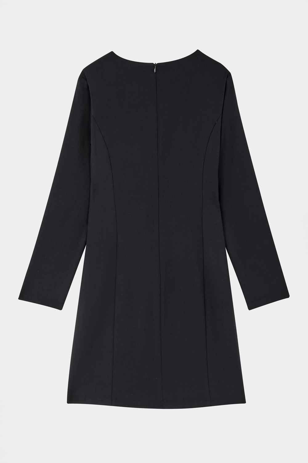 SST&C Black Style V-Neck Dress | 01222409002_8