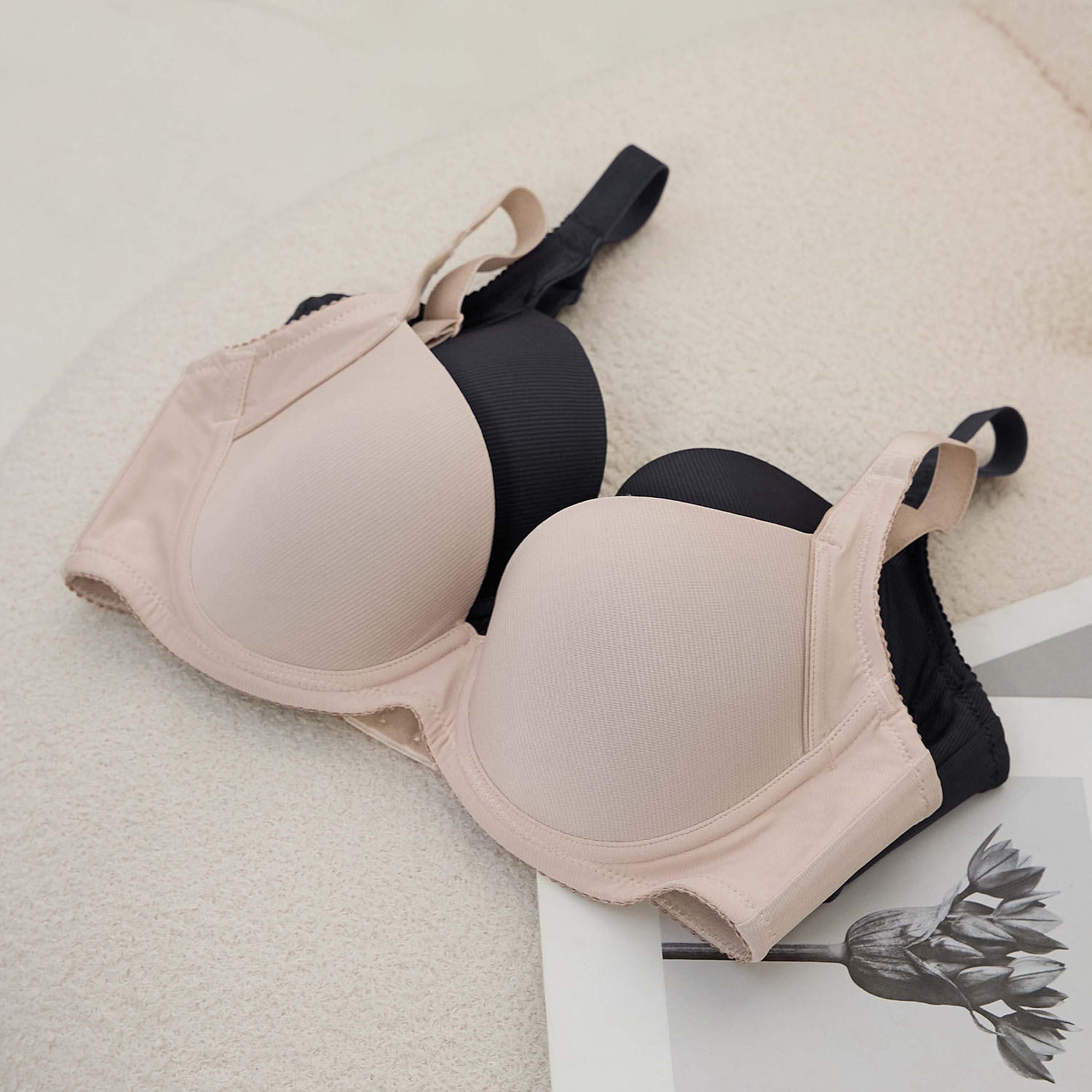 [Audrey]石墨烯 素体美人- 舒適無痕側包副乳軟鋼圈內衣-葡萄紫_5