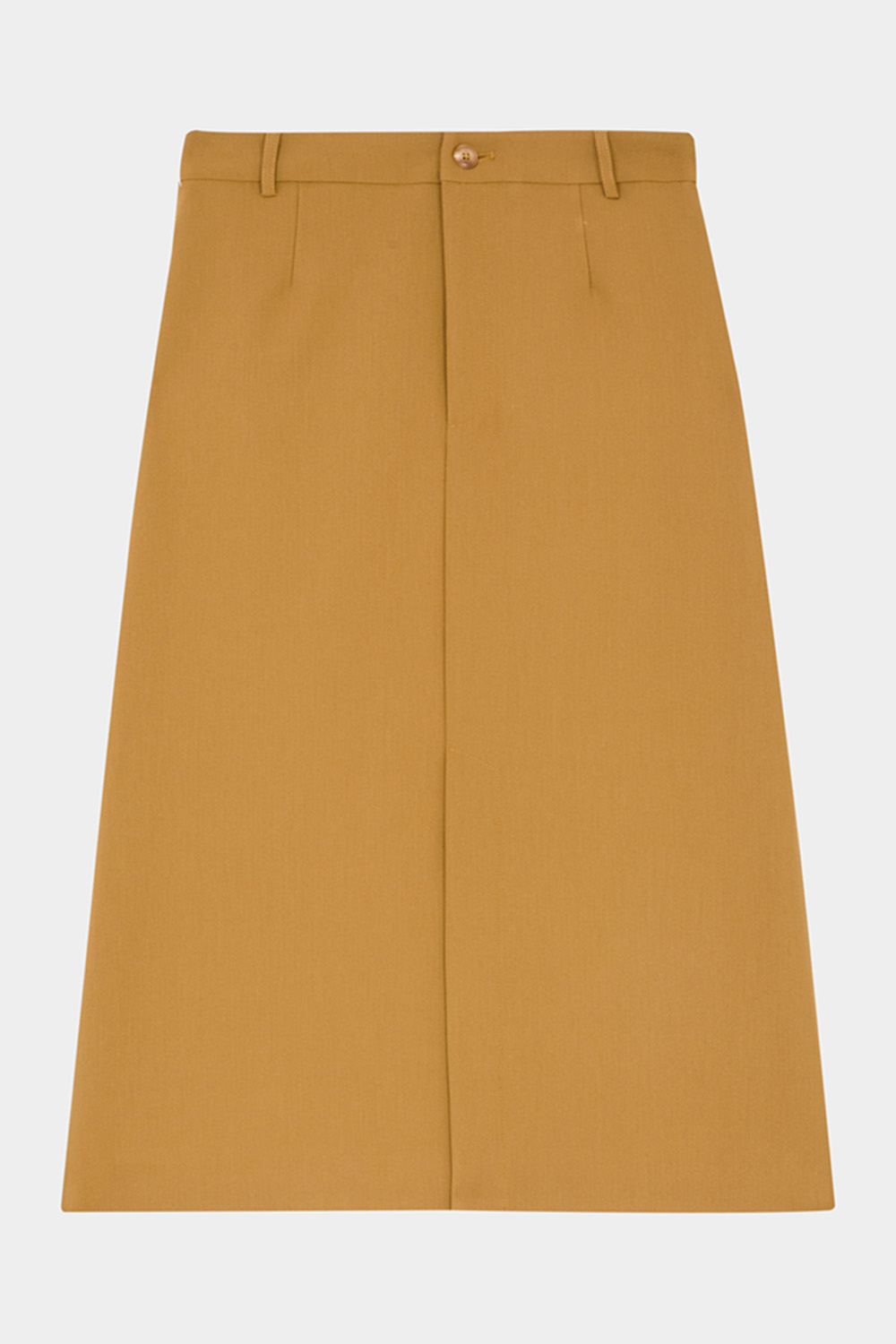 SST&C Khaki A-Line Slit Midi Skirt | 01232409001_7