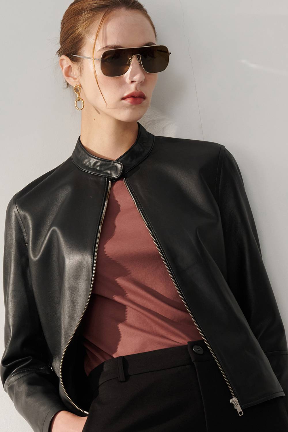 SST&C Cocoa Boat Neck Silky T-Shirt | 01202409002_5