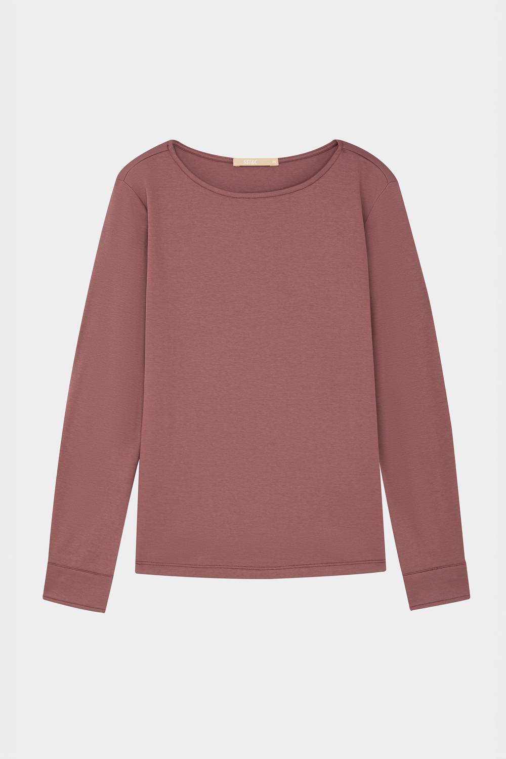 SST&C Cocoa Boat Neck Silky T-Shirt | 01202409002_7