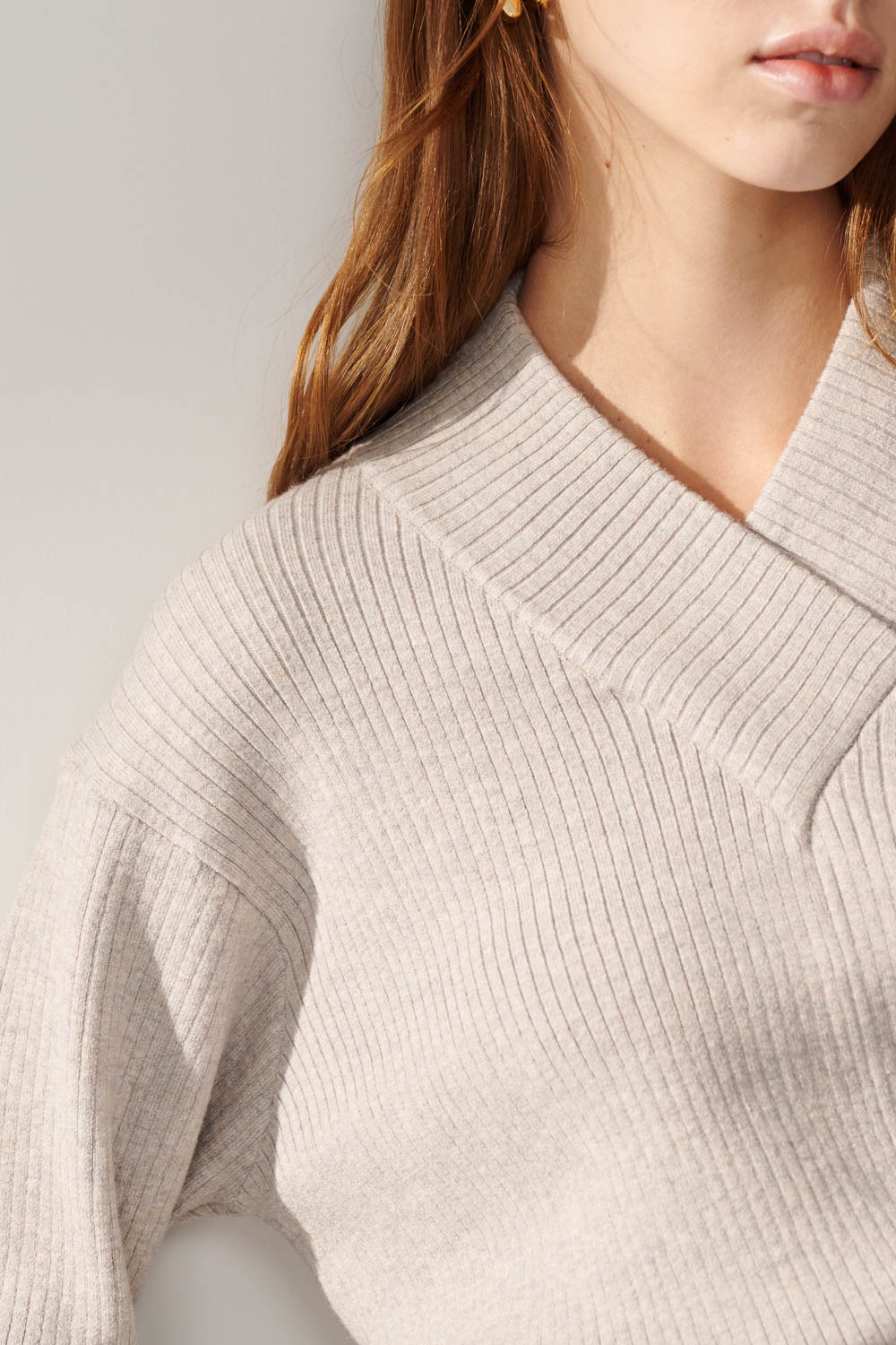 SST&C Gray Turtleneck Sweater | 01182409005_6