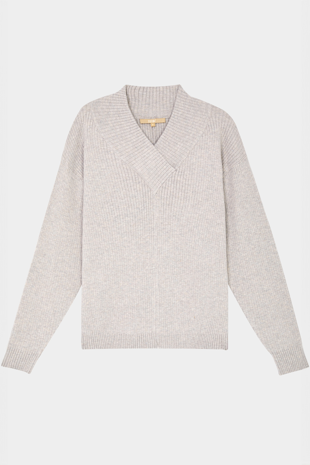 SST&C Gray Turtleneck Sweater | 01182409005_7