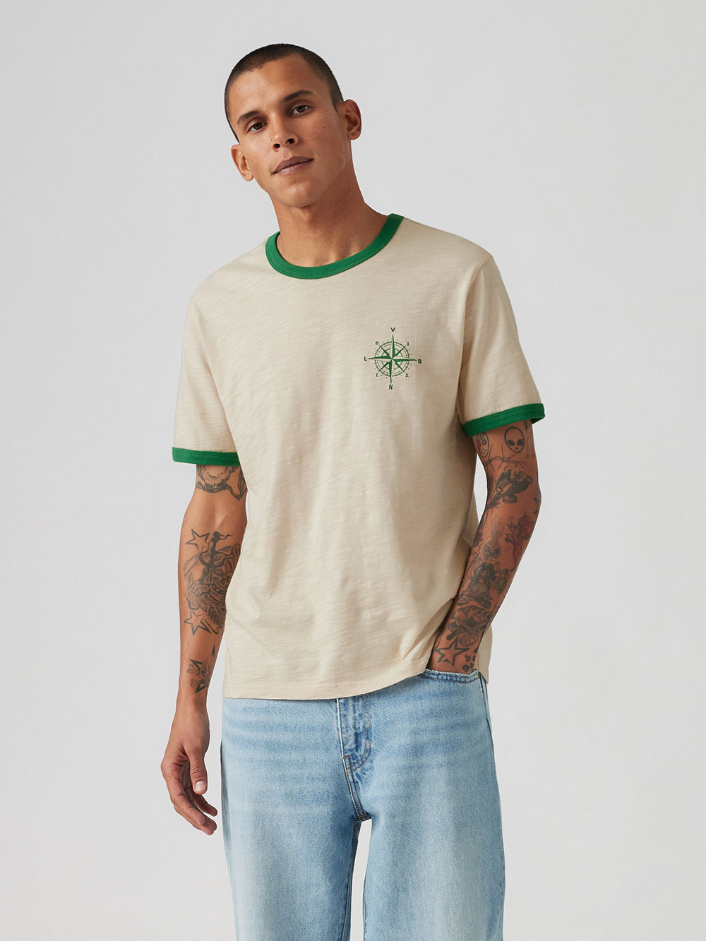 LEVI’S® X END. 男女同款Outdoor滾邊印花短袖Tee 人氣新品