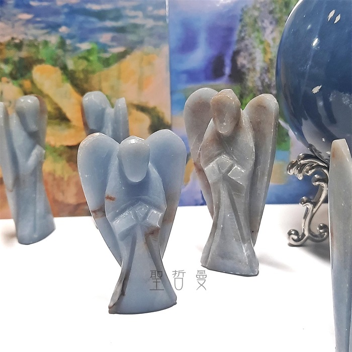 天使石天使(Angelite) 雕件/擺件 ~提升靈性意識、直覺及溝通技巧_2
