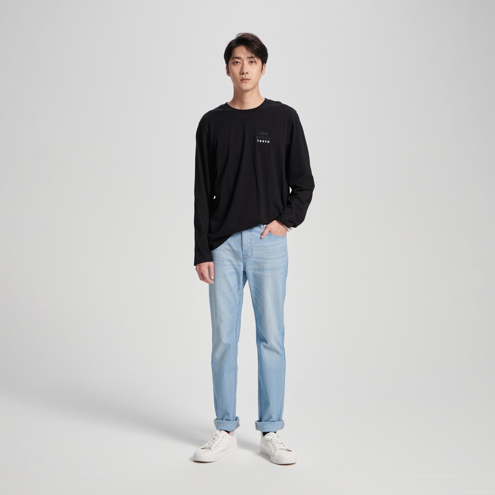 EDWIN｜男裝｜TOKYO印花薄長袖T恤
