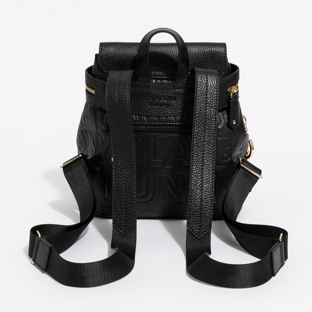 PLAYBOY - Backpack Superb Series - Black - Backpacks - Genuine Leather Black