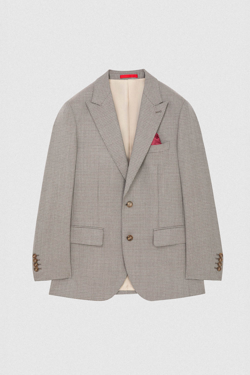 SST&C #Milan Series  Pink Check Pattern Slim Fit Suit Jacket | 00012409001_7