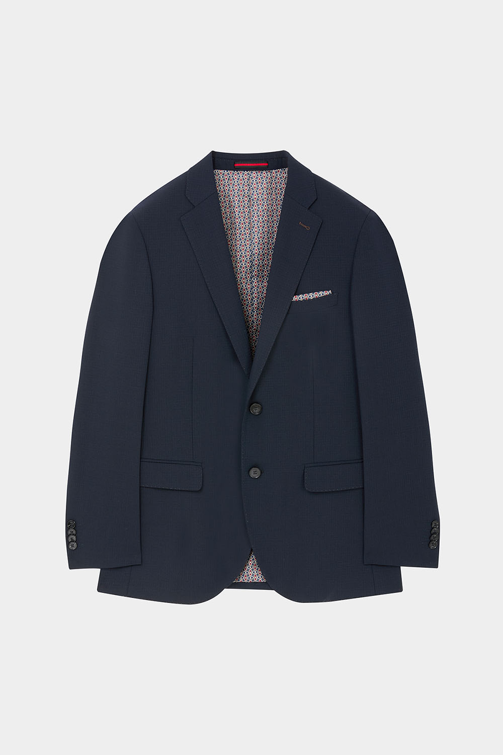SST&C #Machine Washable Series  Navy Textured Tailored Suit Jacket | 00012409007_7